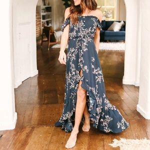 Vici Navy Maxi Dress